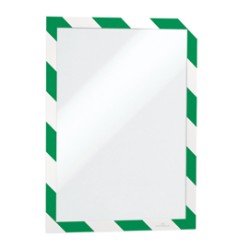 Cornice adesiva Duraframe® Security A4 21x29,7cm verde-bianco DURABLE