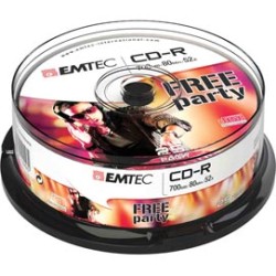 CD-R EMTEC 80MIN/700MB 52x SPINDLE (kit 25pz)