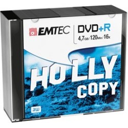 CONF. DA 10 PZ DVD+R EMTEC4,7GB 16X SLIM CASE