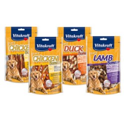 Snacks Duck Bonas - bastoncini per cani ossi al calcio con agnello 80 gr